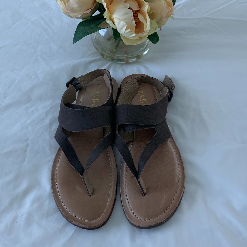 DibaTrue Leather sandals Ankle Strap, Size 8.5